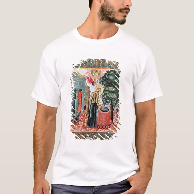 T-shirt Annonce à la fontaine (Devant)