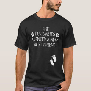 T-shirt Annonce de grossesse Chien ou Chat Bébés fourrure