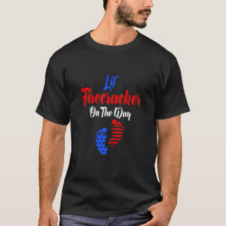 T-shirt Annonce de grossesse de femme Lil Firecracker en r