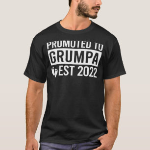 T-shirt Annonce De Grossesse De Mens Grand-pa Promue À Ne