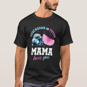 T-shirt Annonce de la fête de révélation du sexe Touchdown