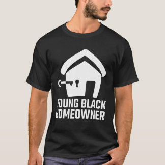 T-shirt Annonce de première accession à la propriété Black