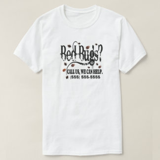 T-shirt Annonce de suppression de bugs de lits