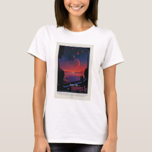 T-shirt Annonce de voyage Sci-Fi, Planet Trapist-1e