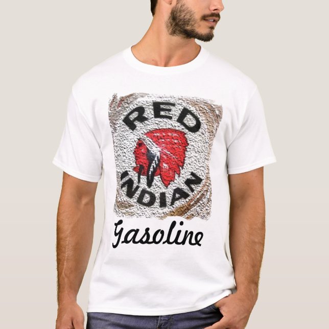 T-shirt Annonce indienne et rétro rouge (Devant)