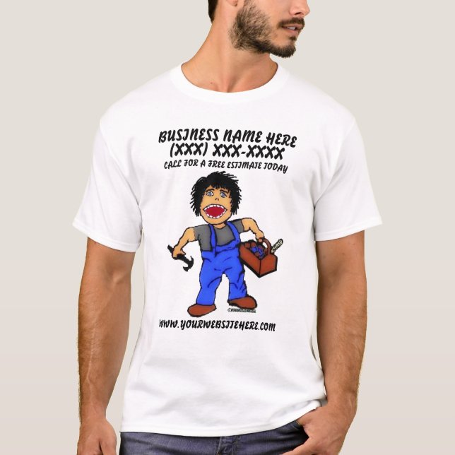 T-shirt Annonce pour concepteur professionnel (Devant)