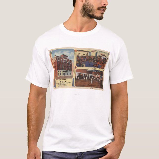T-shirt Annonce pour le bâtiment d'armée/marine Y.M.C.A. (Devant)