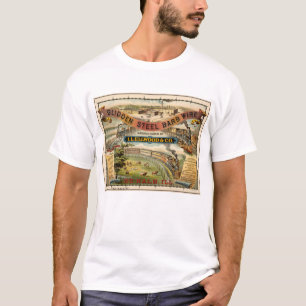 T-shirt Annonce Vintage Pour Fil Barbe En Acier Verdé
