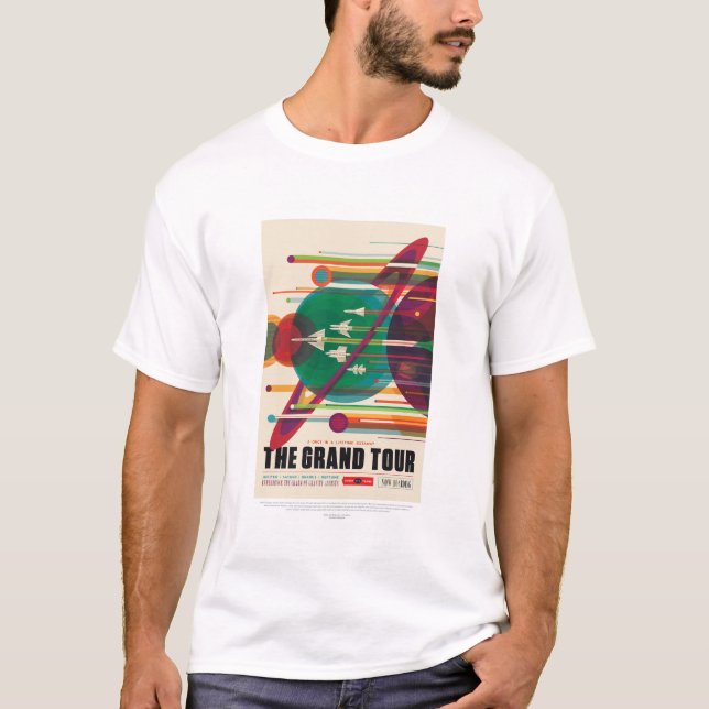 T-shirt Annonce Voyage Sci-Fi, Le Grand Tour (Devant)