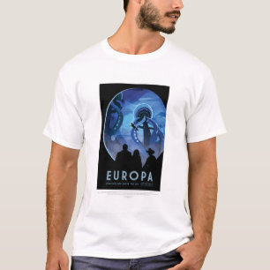 T-shirt Annonce Voyage Sci-Fi, Moon Europa