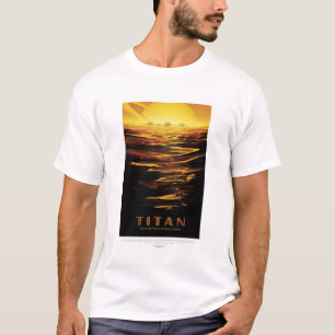 T-shirt Annonce Voyage Sci-Fi, Moon Titan