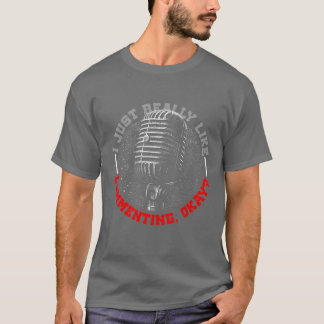 T-shirt Annonceur sportif je commente juste Okay ami