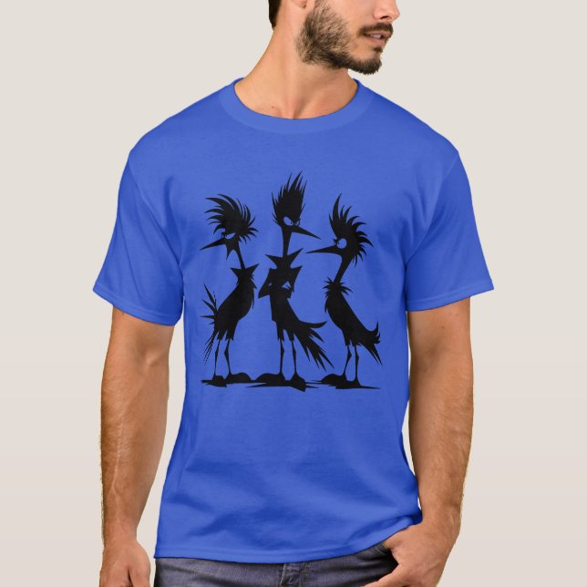 T-shirt Annoyed Funny Bird Group dans la phase de défi fil (Devant)