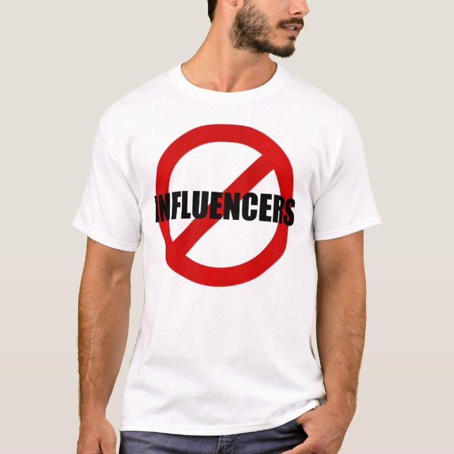 T-shirt Annuler les influenceurs ! (Devant)