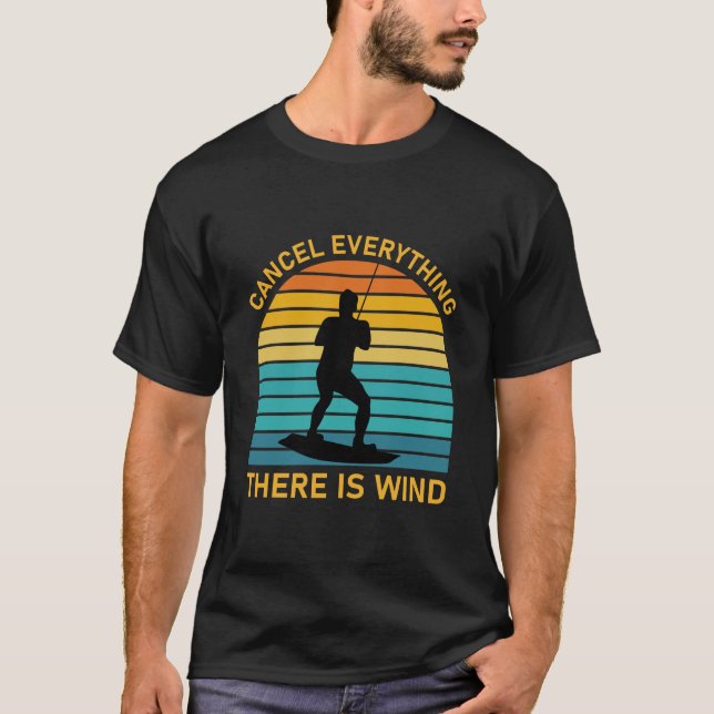 T-shirt Annuler tout ce qu'il y a de vent - Kitesurf (Devant)
