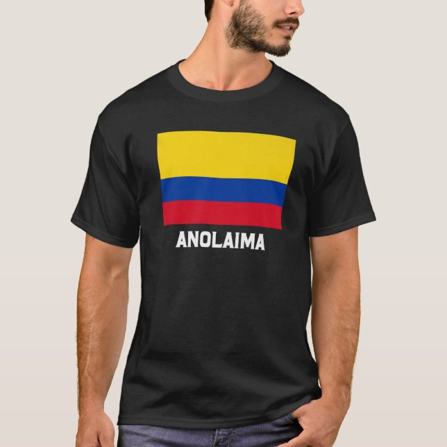 T-shirt Anolaima Colombie Emblem Escudo Bandera Crest (Devant)