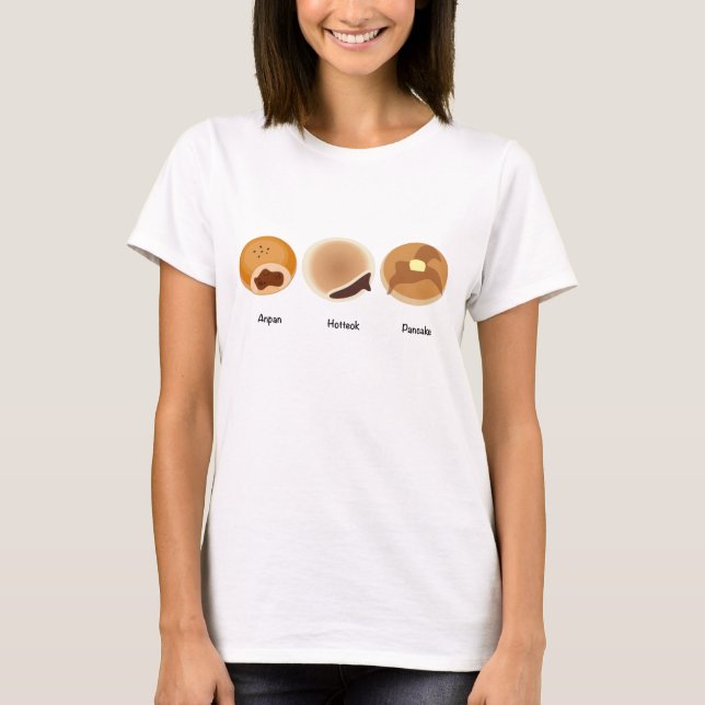 T-shirt Anpan, Hottek, Chemise de Pancake (Devant)