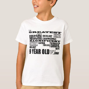 T-shirt Ans modernes de fête d'anniversaire d'amusement 9