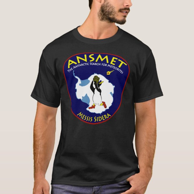 T-shirt Antarctic Search For Meteorites (ANSMET) Logo Esse (Devant)