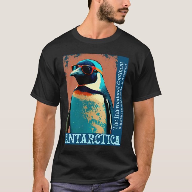 T-shirt Antarctica Cute Cool Penguin Antarctic Research So (Devant)
