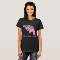 Anteater Funky Psychedelic rose drôle Slogan