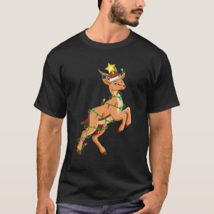 T-shirt Antelope Éclairage Xmas Arbre Correspondant Antelo