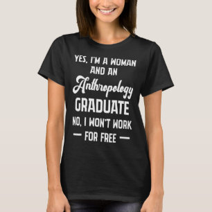 T-shirt Anthropologue Femme Anthropologie Étudiante Enseig