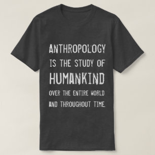 T-shirt Anthropologue frais d'anthropologie de typographie