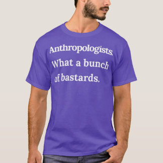 T-shirt Anthropologues Quelle bande de Bastards White Tex