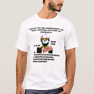 T-shirt Anti-Atout incapable pour être le Président