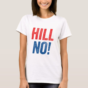 T-shirt Anti colline de Hillary non !