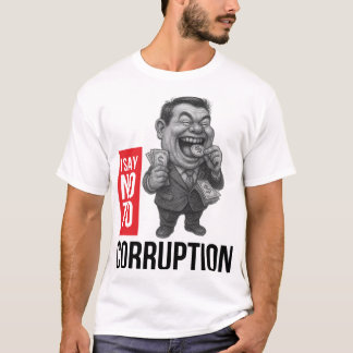 T-shirt Anti-corruption | Dessin cartographique