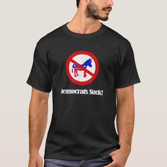 T-shirt anti-démocrate libéral (Devant)