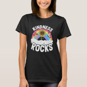 T-shirt Anti-harcèlement Hippie Retro enseignant Rainbow K