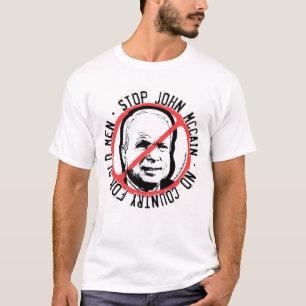 T-shirt Anti-McCain cercle