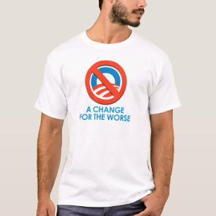 T-SHIRT ANTI-OBAMA - CHANGEZ POUR LE PLUS MAUVAIS