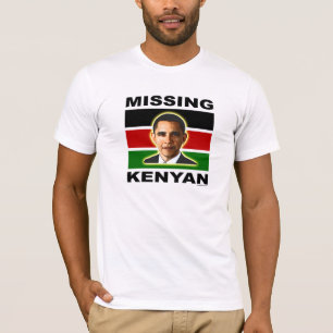 T-shirt anti Obama "Missing Kenyan"