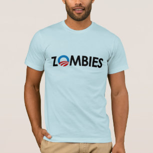 T-shirt Anti-Obama - noir de zombis