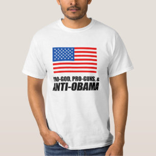 T-shirt Anti-Obama - PRO-GOD PRO-GUNS ANTI-OBAMA