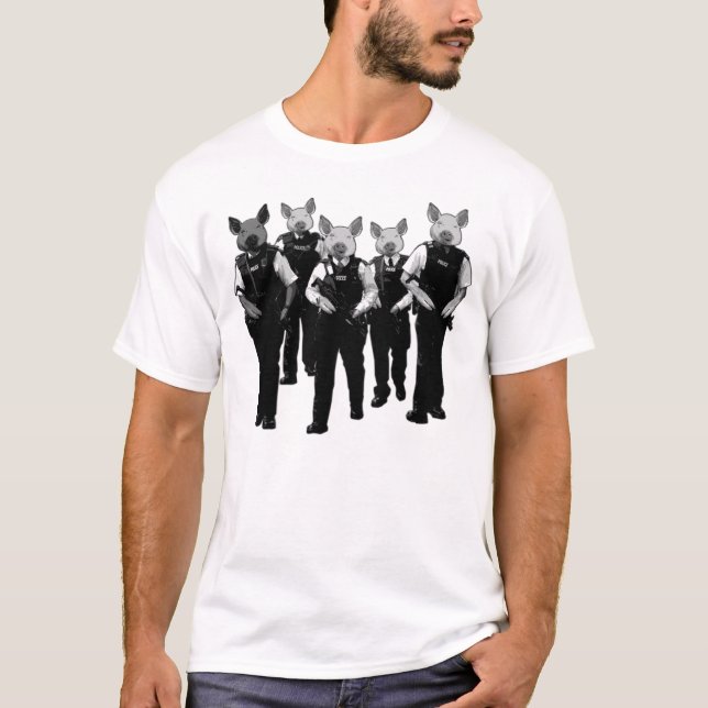T-shirt Anti police britannique (Devant)