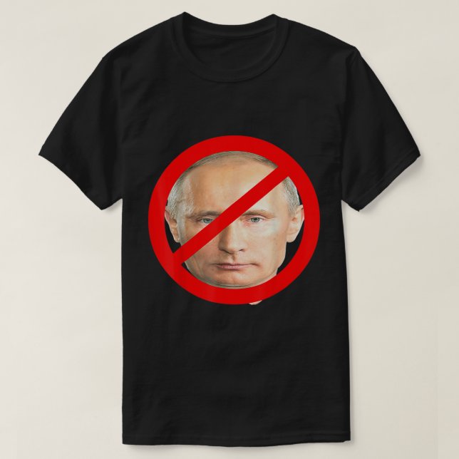 T-shirt Anti Poutine Russie Pro Ukraine, soutien à la libe (Design devant)