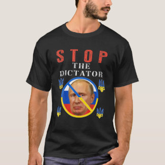 T-shirt Anti Poutine, Stop Poutine, Fierté ukrainienne, Dr