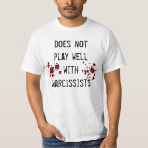 T-shirt Anti sentiment de narcissisme avec des