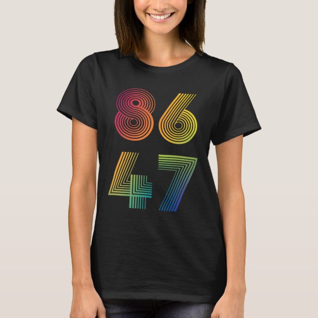 T-shirt Anti Trump 8647 86 47 Impeach 47 Anti-Trump Presid (Devant)