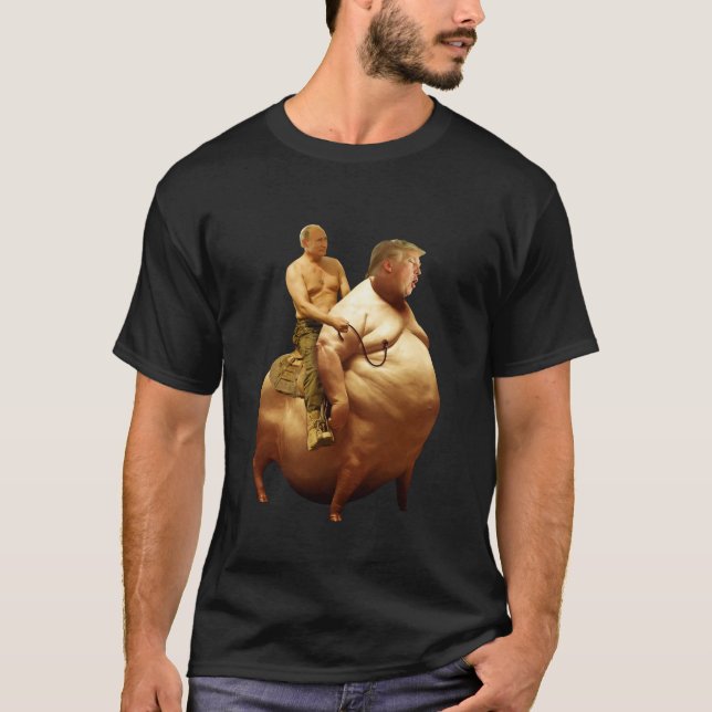 T-shirt Anti-Trump et la politique anti-Poutine (Devant)