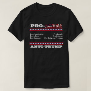 T-shirt anti-TRUMP PRO-AMÉRIQUE