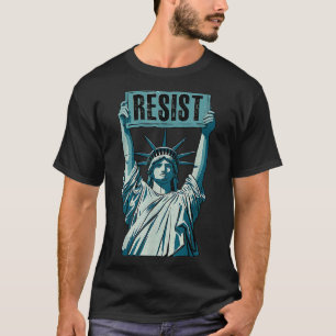 T-shirt Anti-trump résistez pas à mon président Anti-trump
