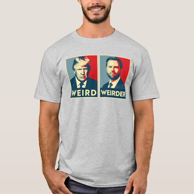 T-shirt Anti Trump Vance - bizarre et bizarre (Devant)