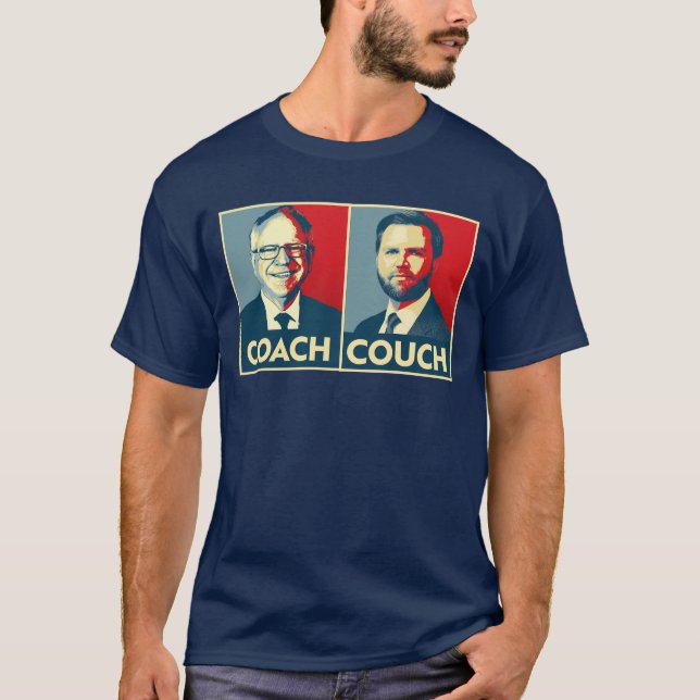 T-shirt Anti Trump Vance - Entraînement contre Couch (Devant)