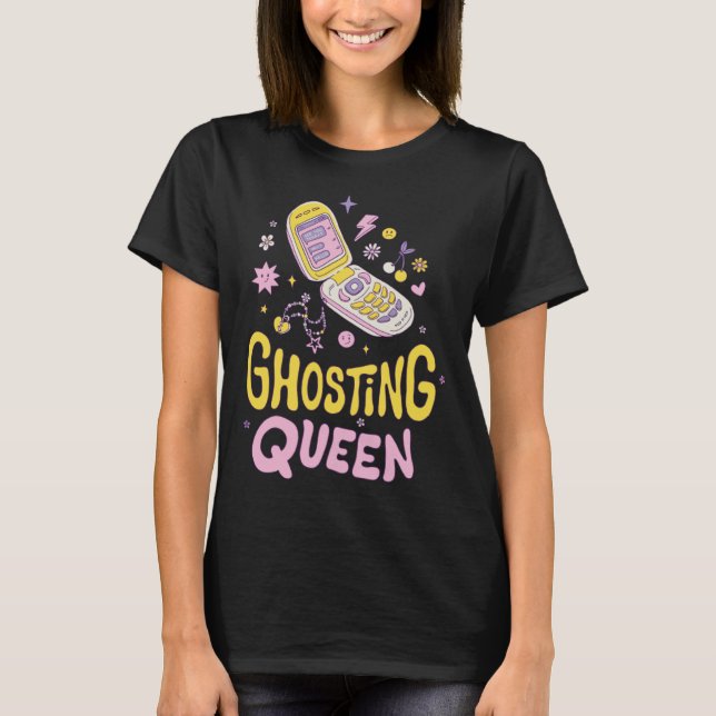 T-shirt Anti Valentine Valentine's Day Love Proof Ghosting (Devant)